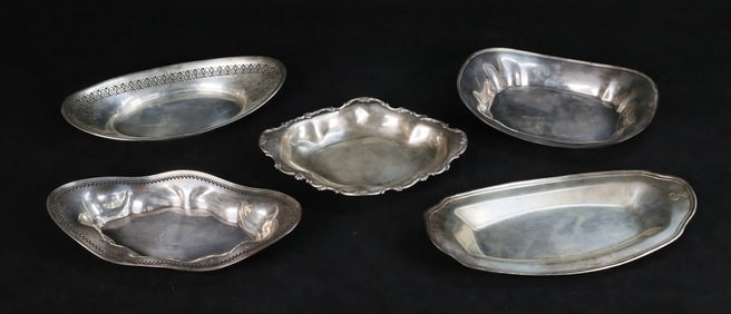 5 Sterling Dishes Including Gorham, Reed & Barton