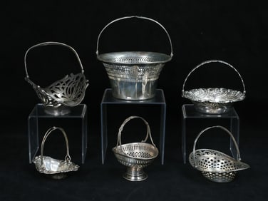 6 Sterling Baskets Gorham, Reed & Barton, Saart