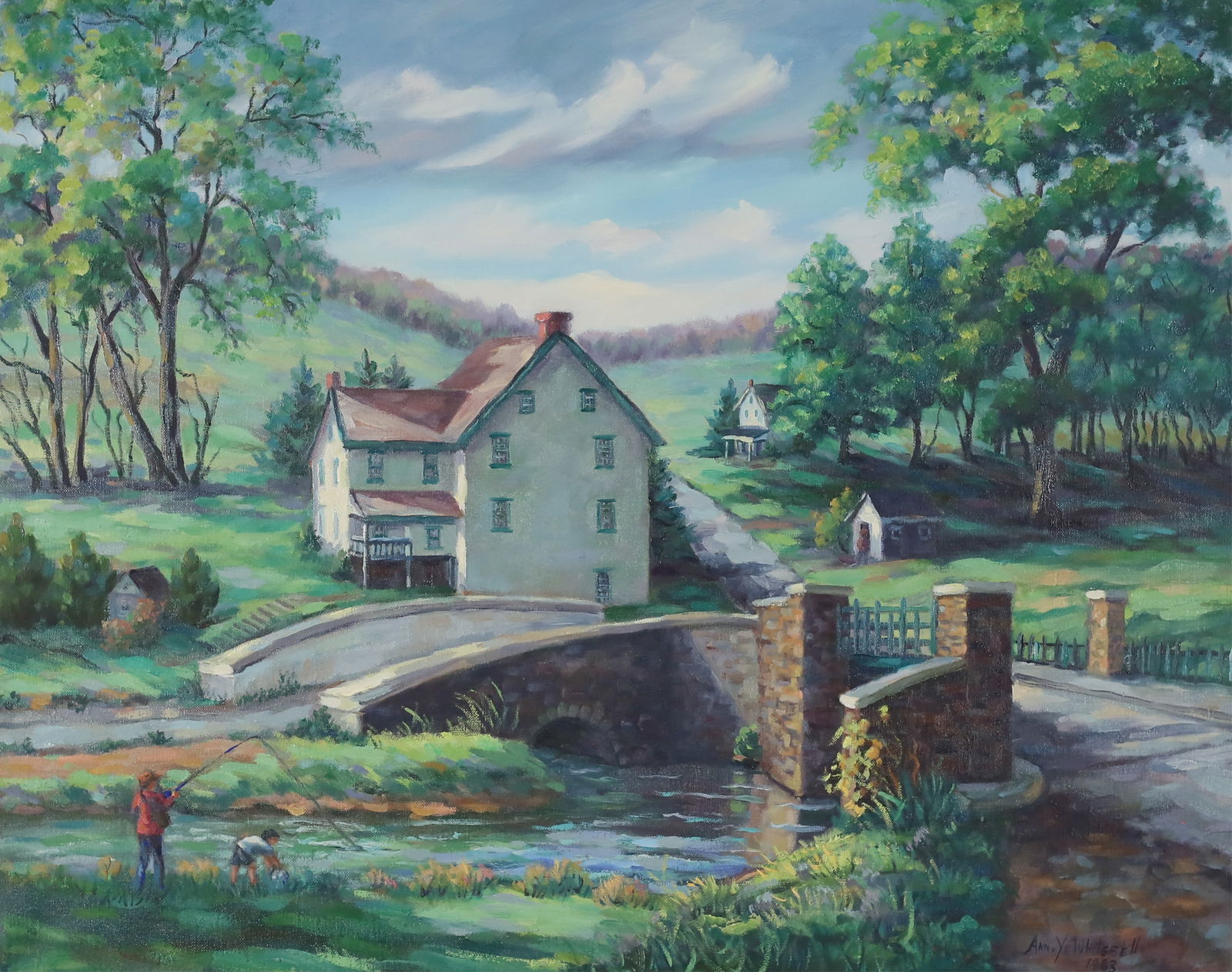Ann Yost Whitesell Oil on Canvas Landscape (1 of 6)