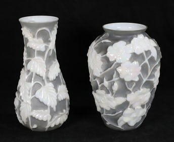2 Consolidated Phoenix Glass Vases