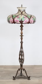 Victorian Style Bronze Floor Lamp