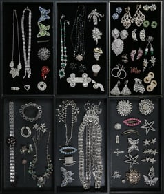 Lot of Vintage Rhinestone Costume Jewelry