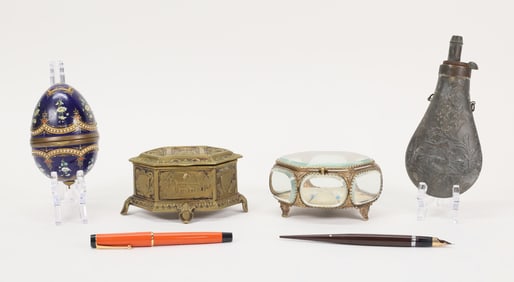 Lot of Dresser & Desk Items Including Pens