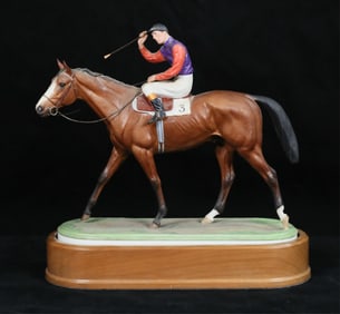 Royal Worcester Porcelain Figure The Winner