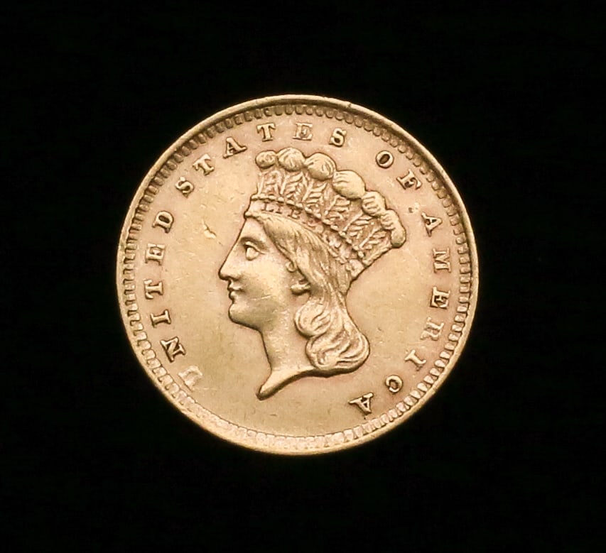 1856 US Gold Dollar Coin Type II (1 of 2)