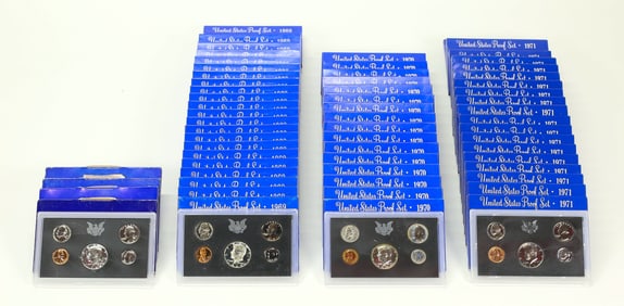 67 Untied States Proof Sets Of Coins