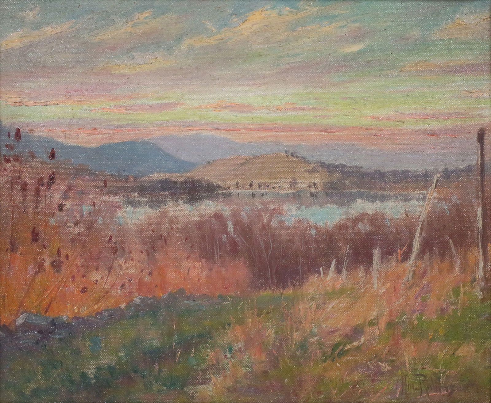 Hal Robinson Oil on Canvas Sunset Landscape (1 of 5)