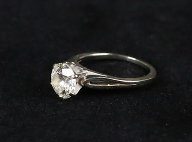 14k Diamond Solitaire Ring 1.35 Carats