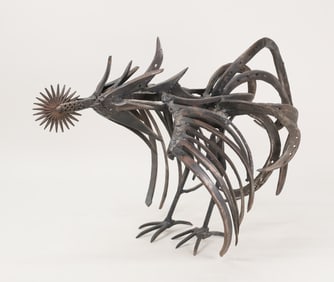 Sergio Castillo Metal Sculpture Rooster
