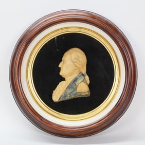 Patience Wright George Washington Wax Relief Bust