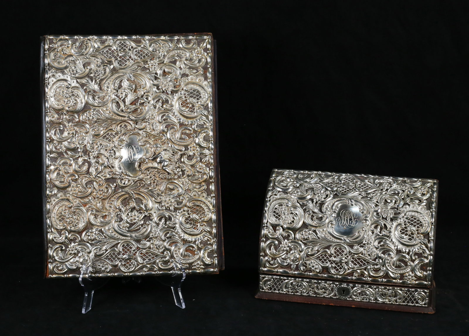 Dominick & Haff Sterling & Leather Desk Set (1 of 20)