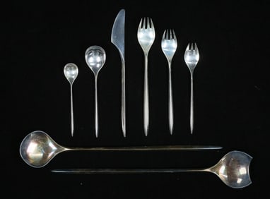 74 Pieces Cohr Sterling Flatware