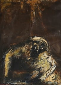 Joachim Probst Oil on Canvas Abstract Figures