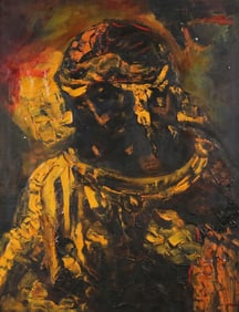 Joachim Probst Oil on Canvas Abstract Figure