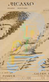 Picasso French Exhibition Poster 1966