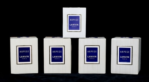 5 Bottles Vintage Lanvin Arpege Perfume Sealed