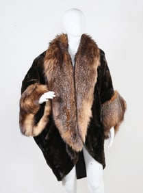 Flemington Furs Ladies' Fox Trim Cape