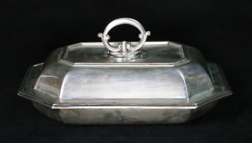 English Sterling Silver Covered Vegetable