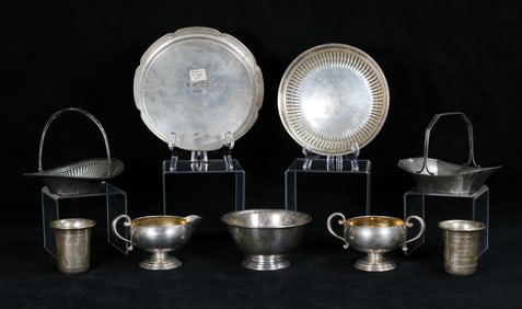 9 Pieces American Sterling Silver Cartier, Whiting