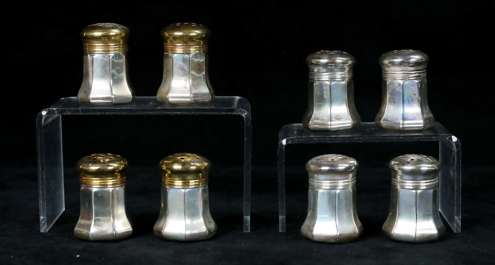 Set of 8 Cartier Sterling Salt & Peppers (1 of 16)