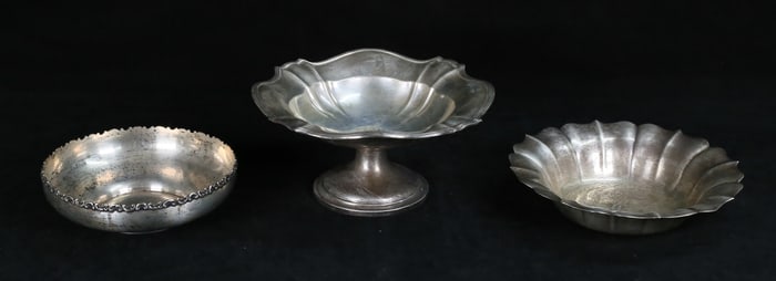 3 Pieces American Sterling Silver Gorham, Wallace