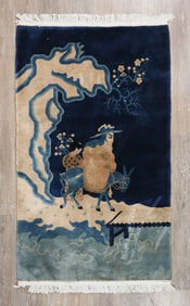 Chinese Art Deco Figural Rug