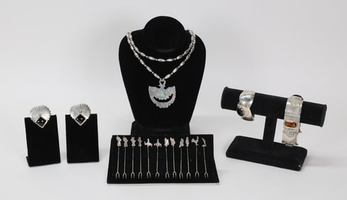 Vintage Native American & Mexican Sterling Jewelry