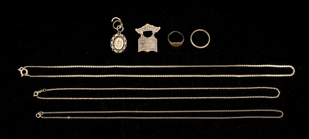 Lot of 10k and 14k Gold Jewelry
