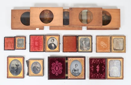 Lot of Daguerreotypes & Magic Lantern Slides