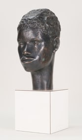 Jason Seley Bronze Head Sculpture