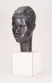 Jason Seley Bronze Head Sculpture