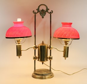 Brass Double Student Lamp