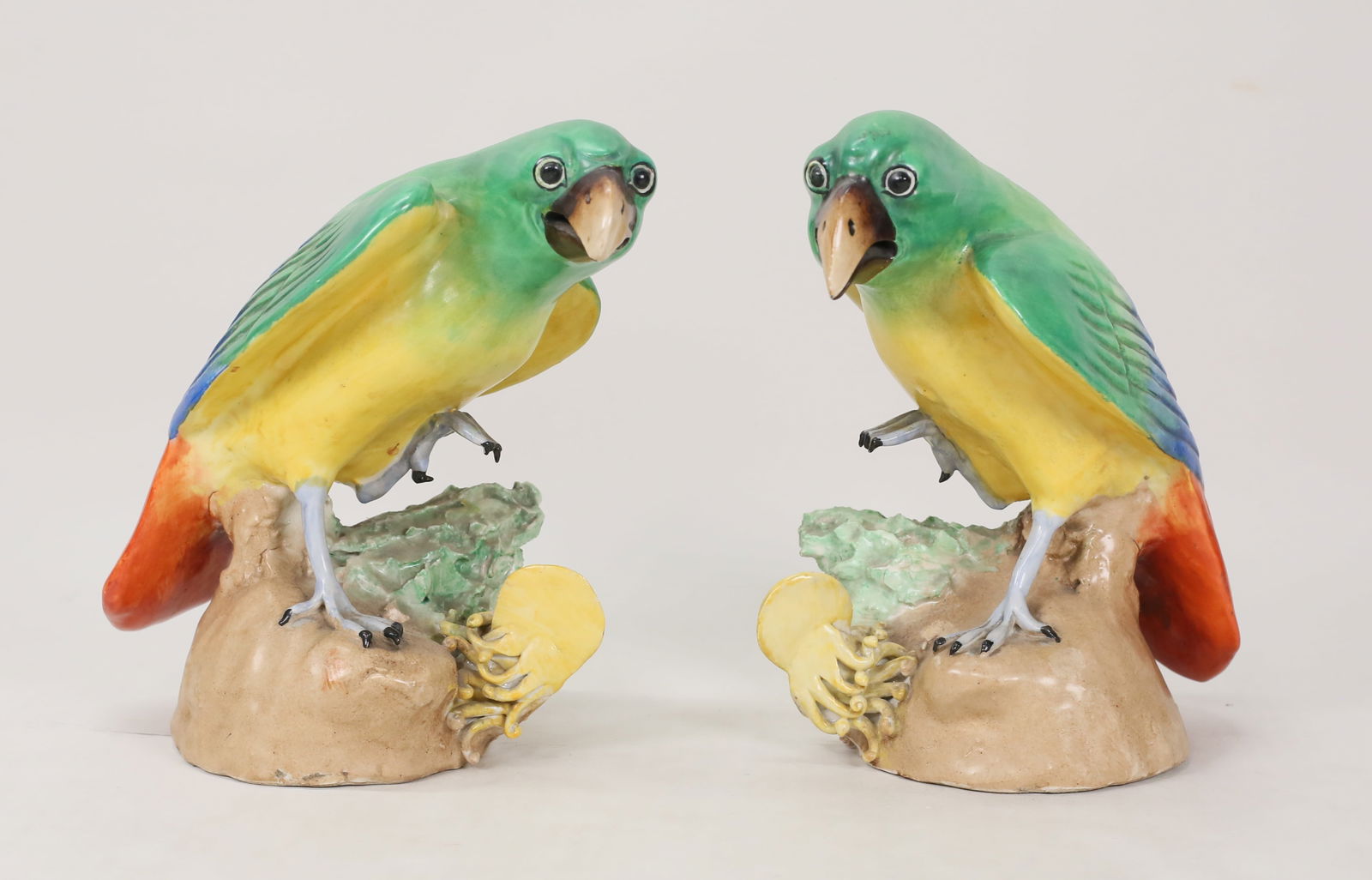 Pair of Pottery Parrot Figures (1 of 18)