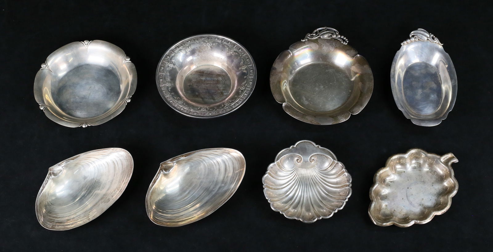 8 American Sterling Silver Dishes Gorham, Wallace (1 of 20)