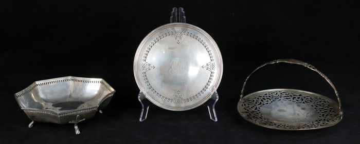 3 Sterling Serving Pieces Watson, Gorham, Bigelow