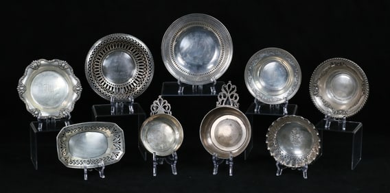 9 Pieces Sterling Gorham, Wallace, Alvin, Webster