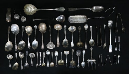 47 Pieces Sterling Flatware & Serving Pieces