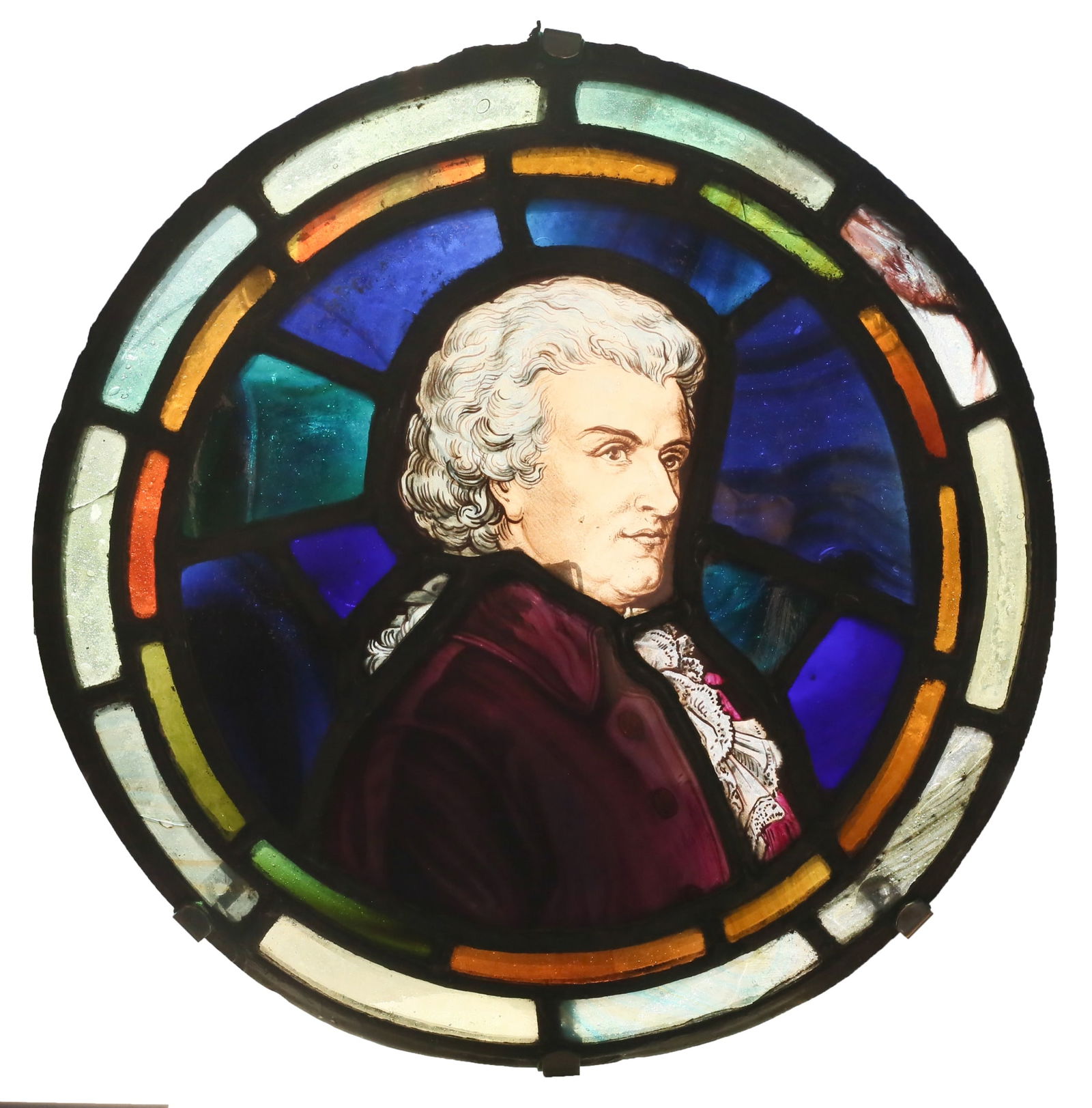 Stained Glass Roundel Mozart (1 of 8)