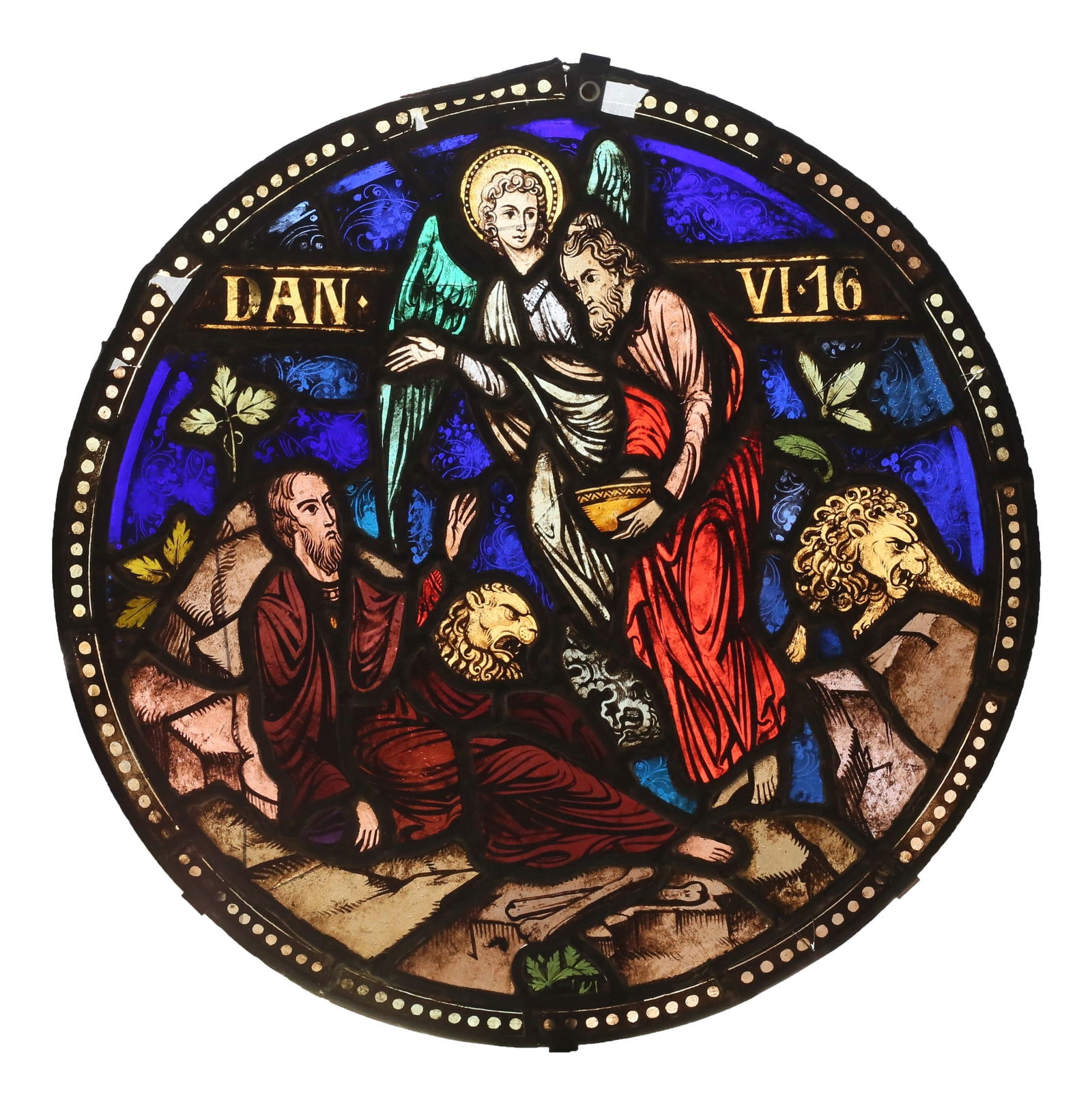 Stained Glass Roundel Daniel in the Lions' Den (1 of 16)