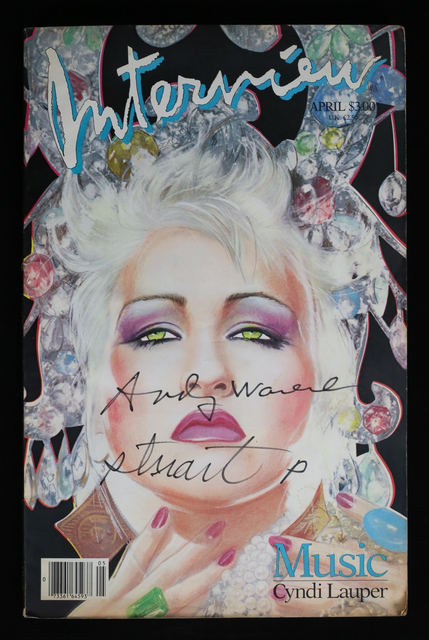 Signed Andy Warhol Interview Magazine Cyndi Lauper (1 of 7)