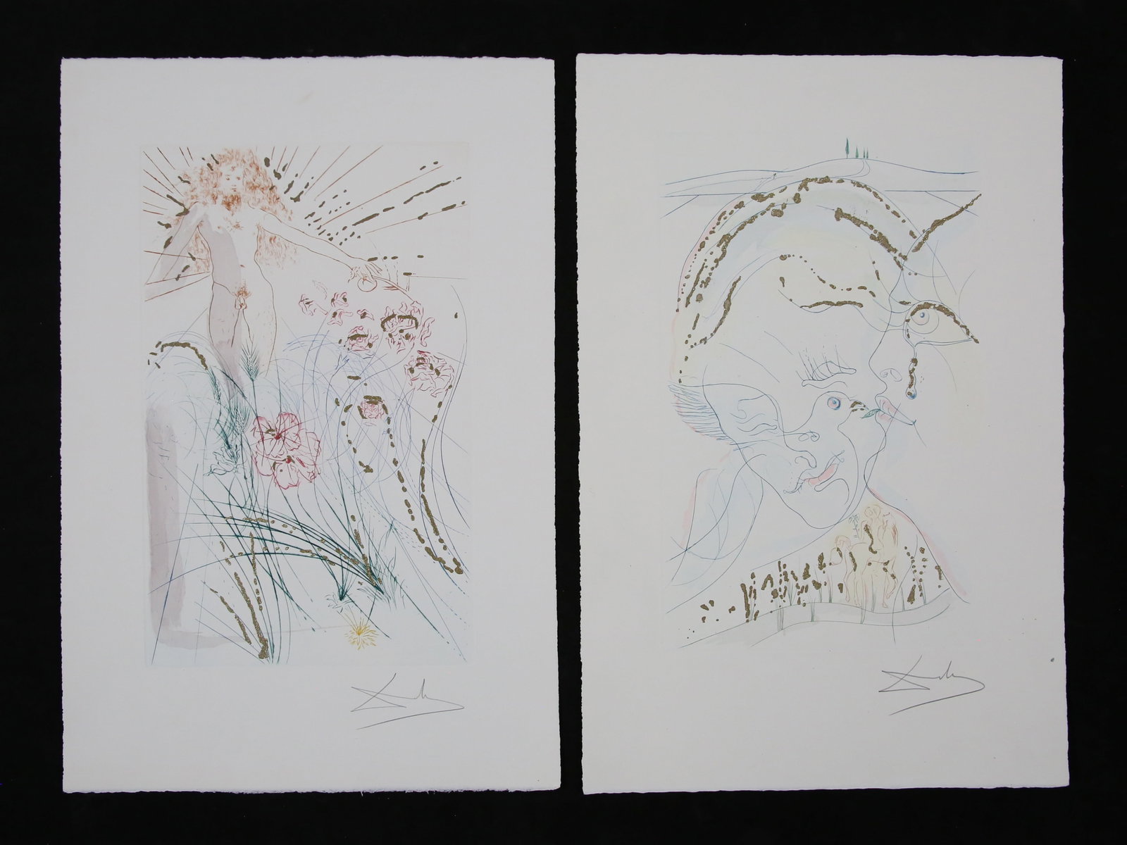 After Salvador Dali 2 Etchings Songs of Soloman (1 of 11)