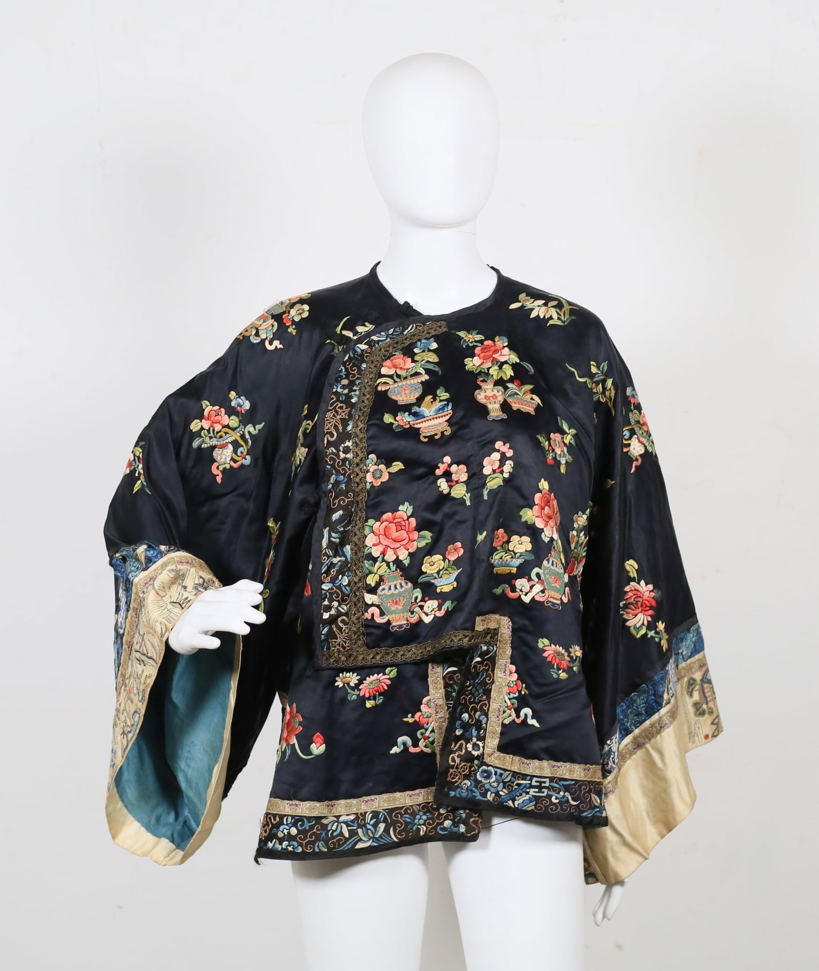Chinese Embroidered Silk Robe (1 of 17)