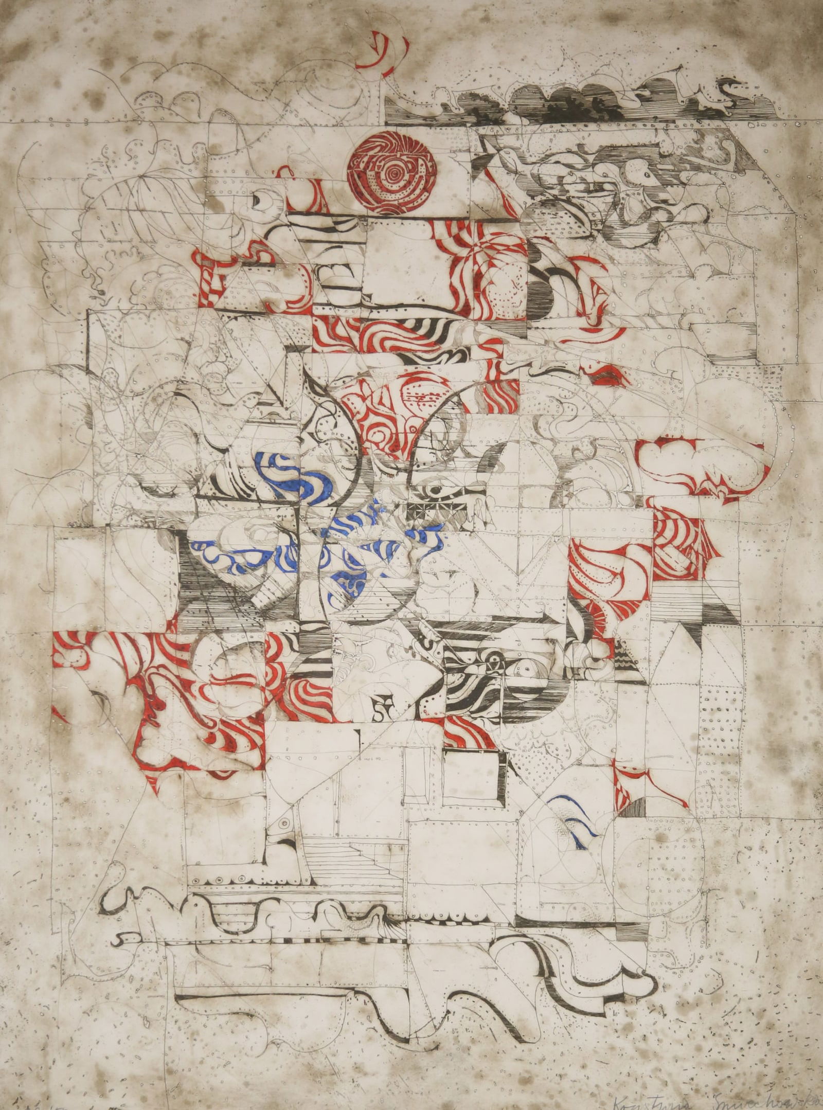 Krystyna Smiechowska Intaglio Print Abstract (1 of 7)