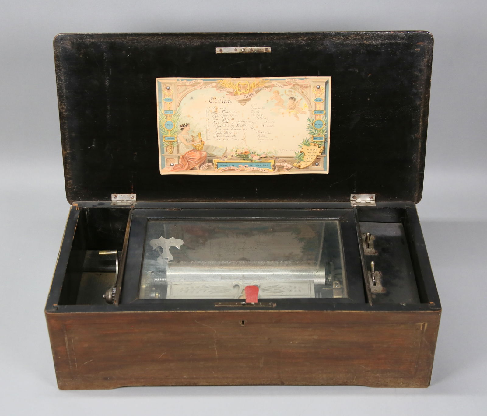 Swiss 10 Tune Cylinder Music Box (1 of 20)