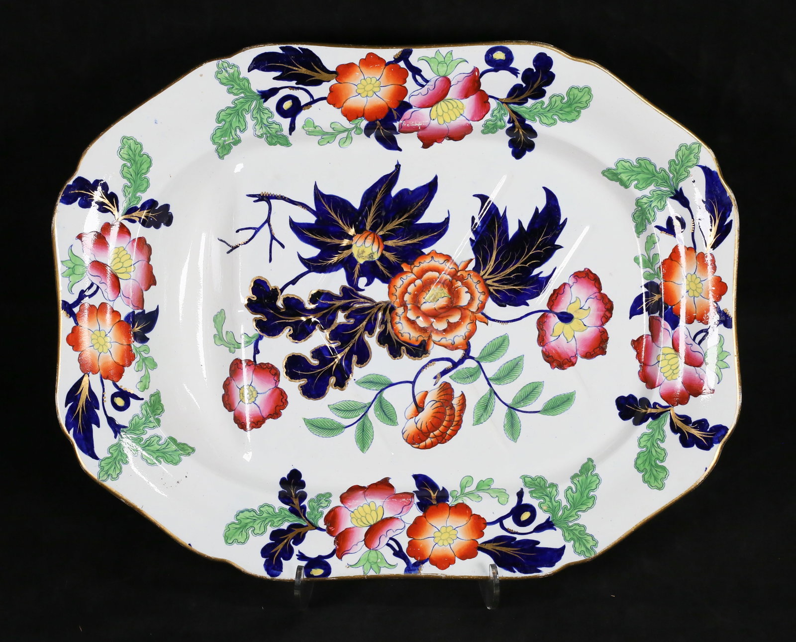 English Ironstone Tree & Well Platter (1 of 16)