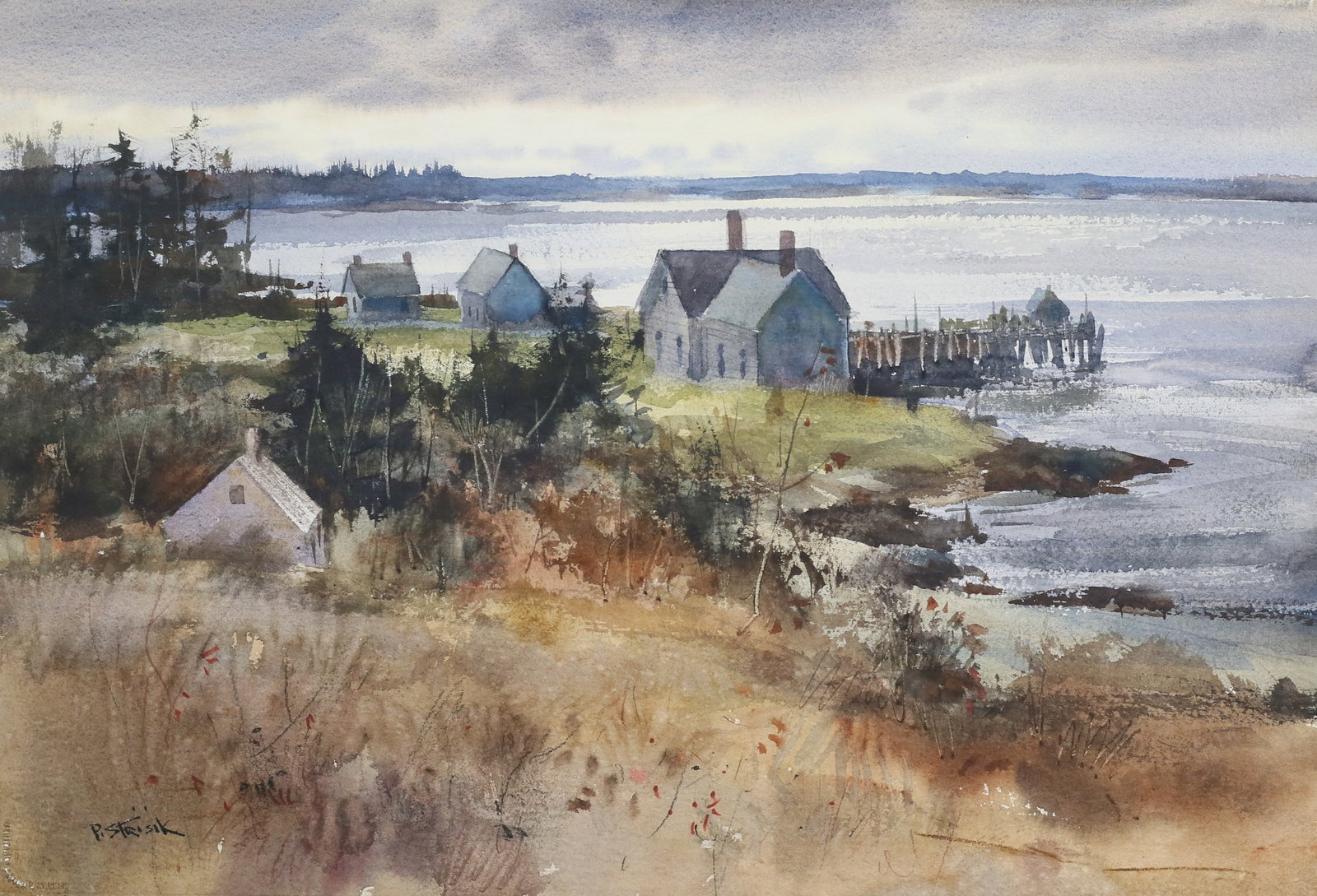 Paul Strisik Watercolor Beals Island Maine (1 of 7)