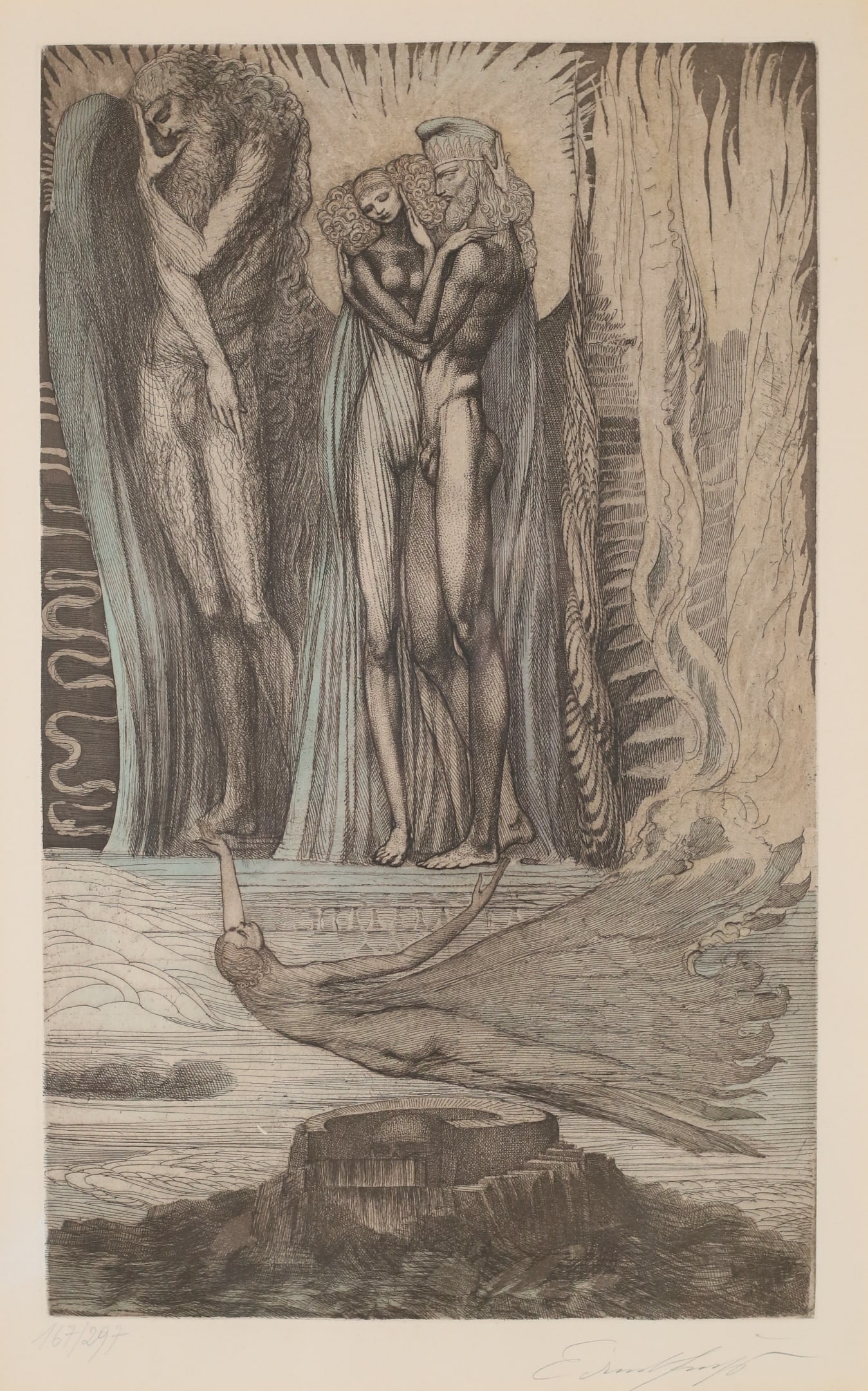 Ernst Fuchs Etching Kabbalah 9 (1 of 8)