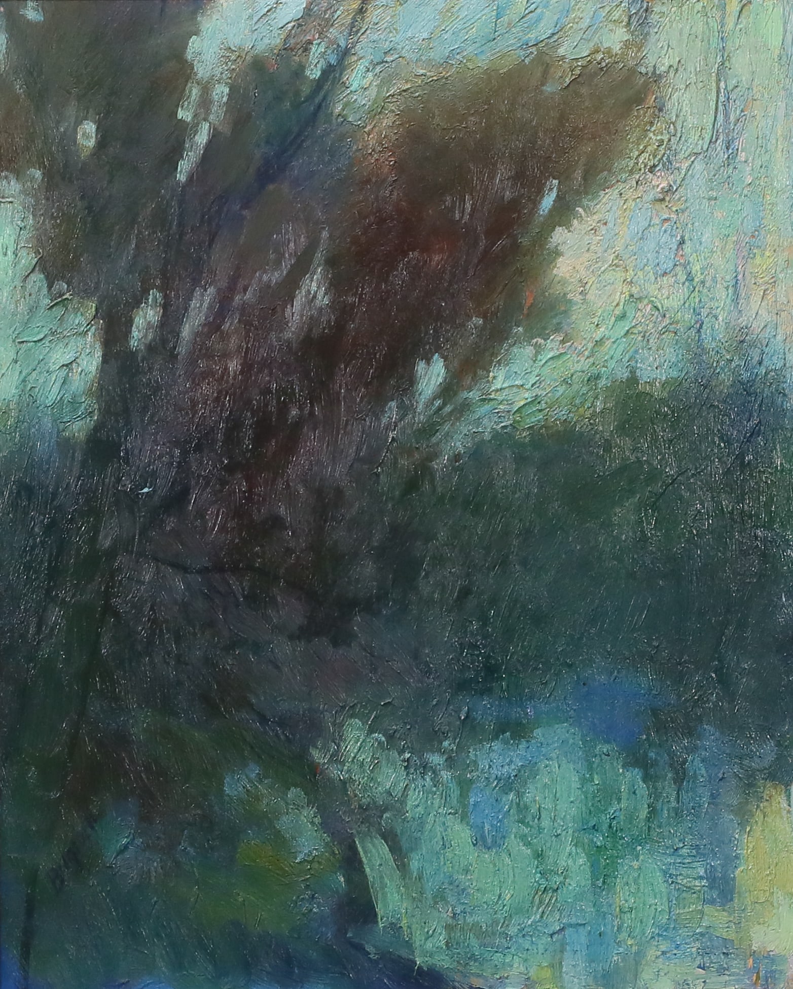 Stephen Bagnell Oil on Panel Abstract (1 of 4)