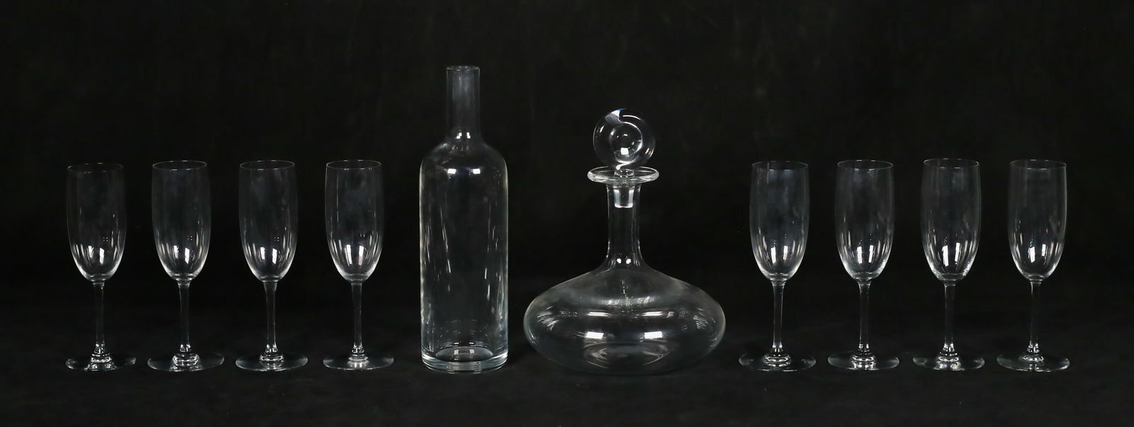 10 Piece Baccarat Lot Stemware, Bottle, Decanter (1 of 20)