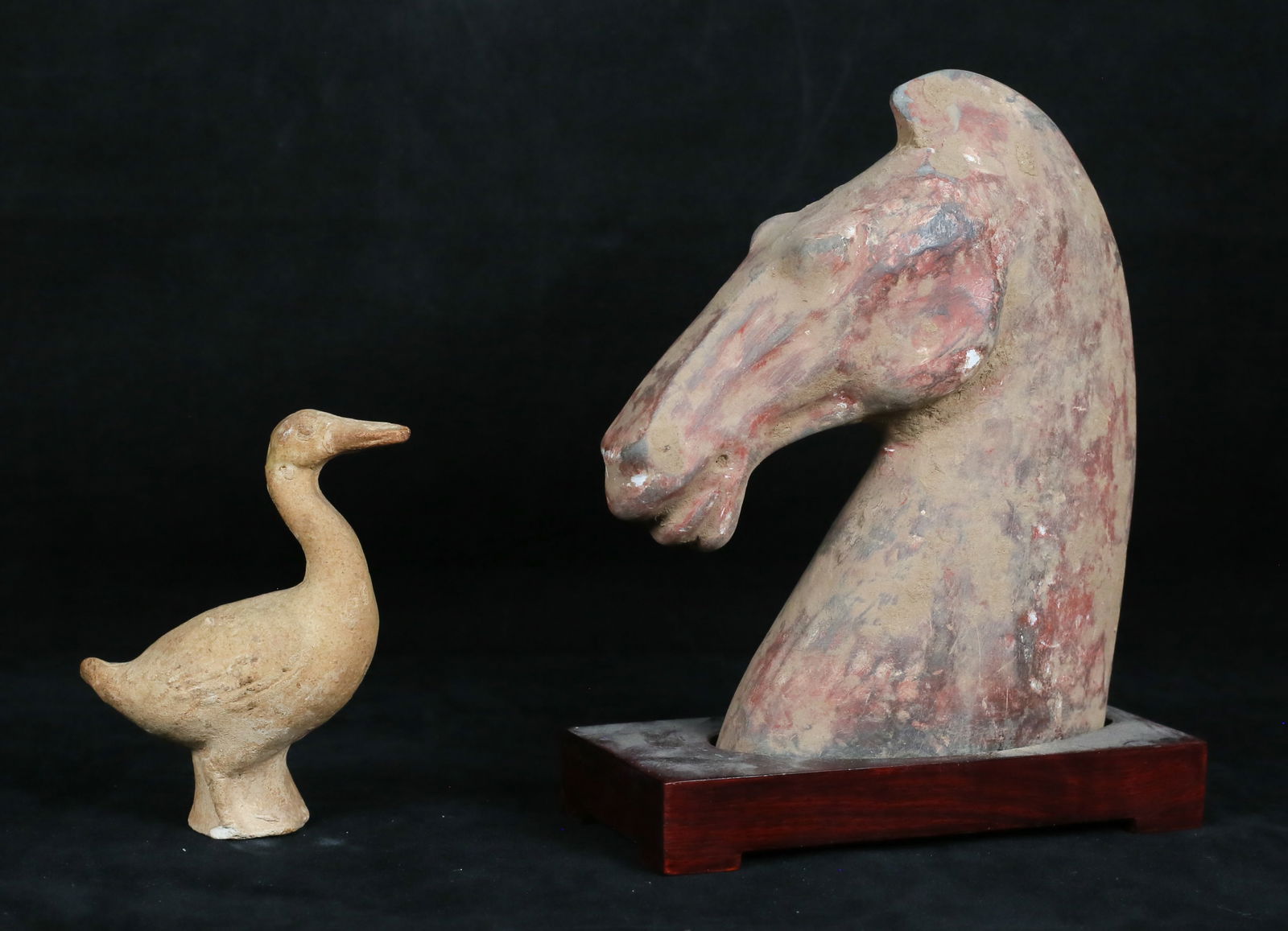 2 Chinese Terra Cotta Figures Horse & Duck (1 of 20)